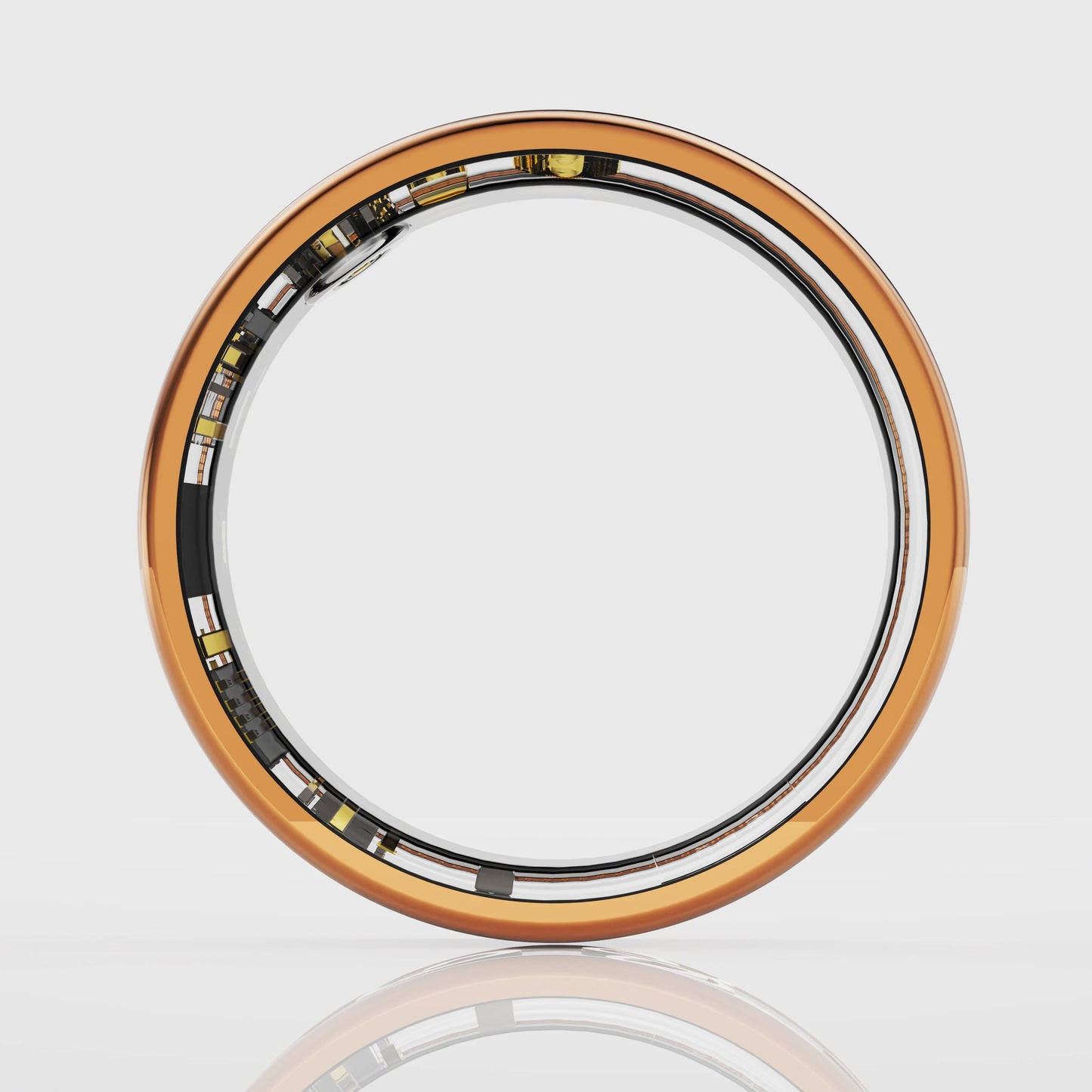 Rose Gold Smart Fitness Tracking Ring