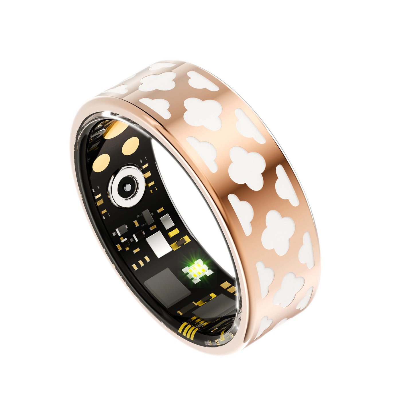 Rose Gold Smart Fitness Tracking Ring