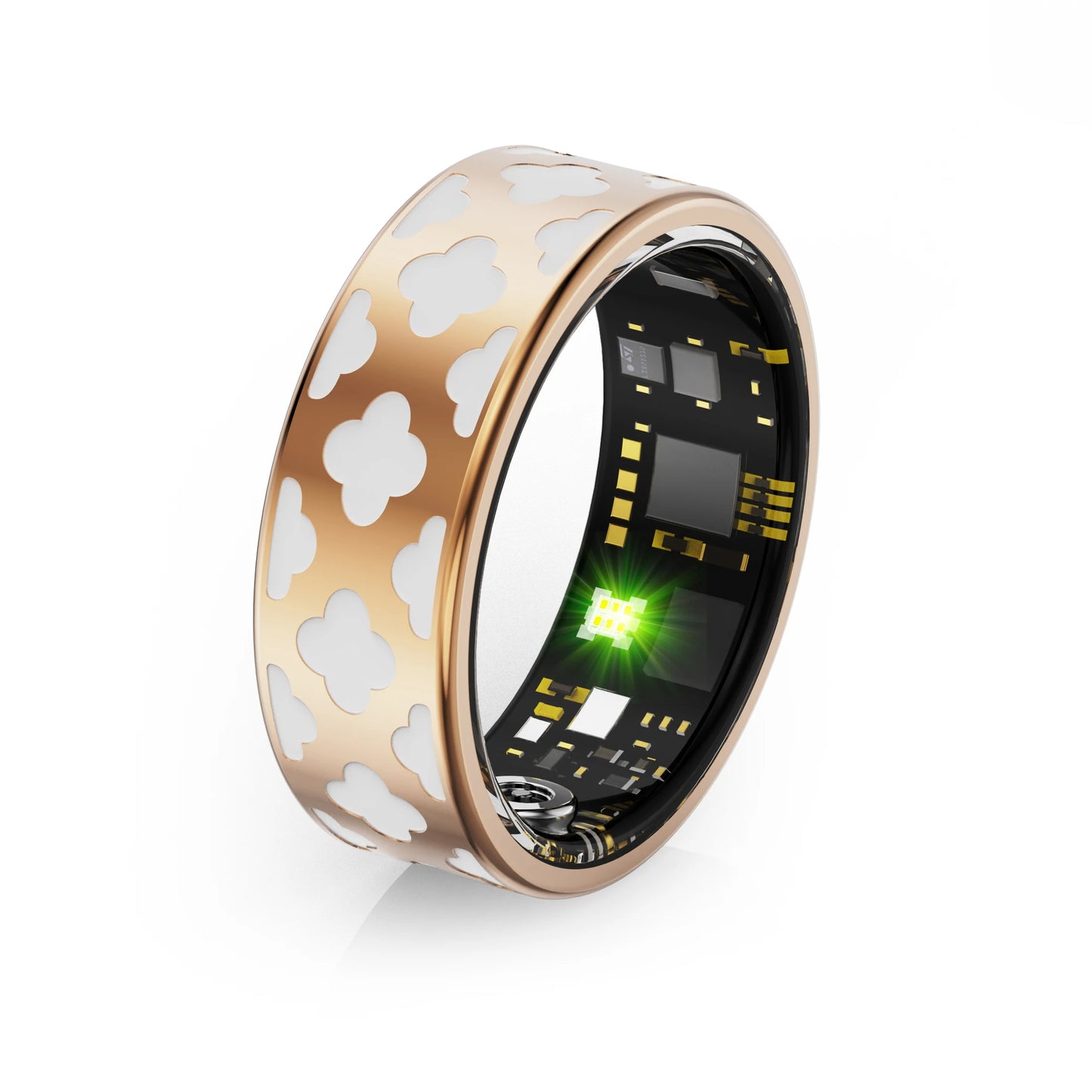 Rose Gold Smart Fitness Tracking Ring